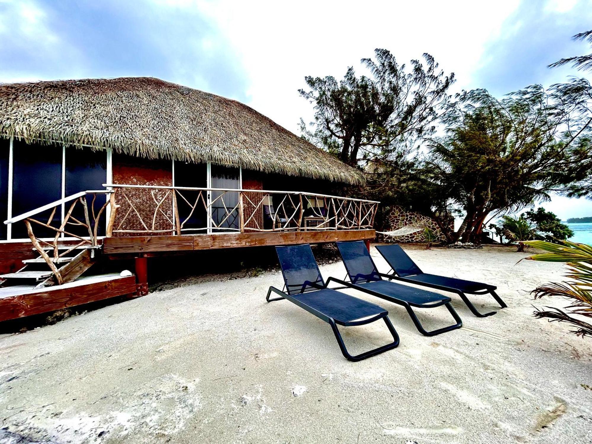 Hotel Eden Private Island Tahaa Patio  Exterior foto