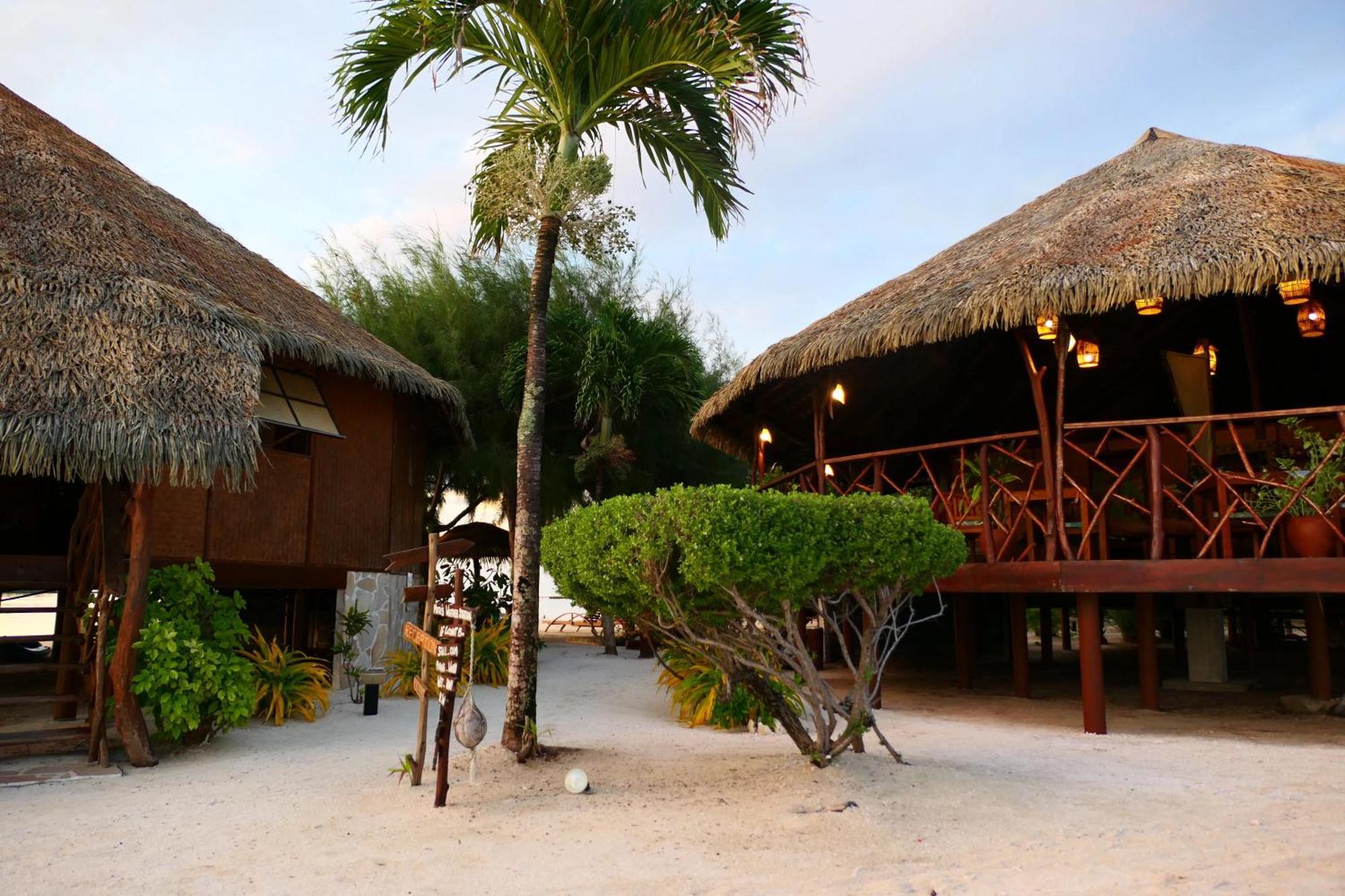 Hotel Eden Private Island Tahaa Patio  Exterior foto